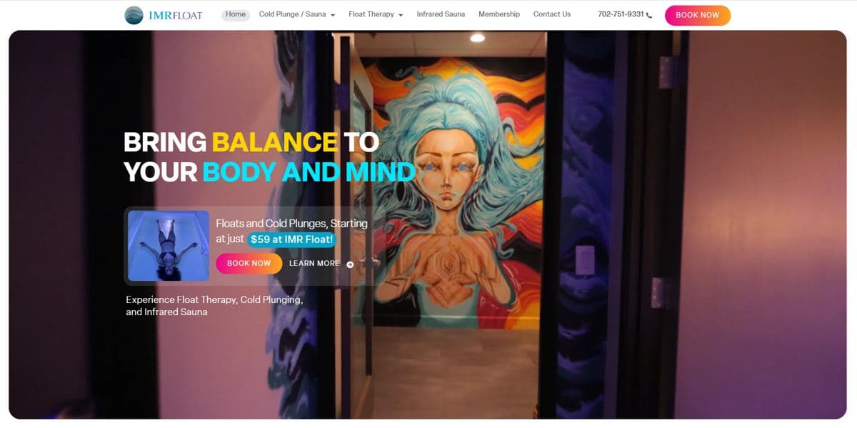 IMR Float — studio branding, Henderson, NV