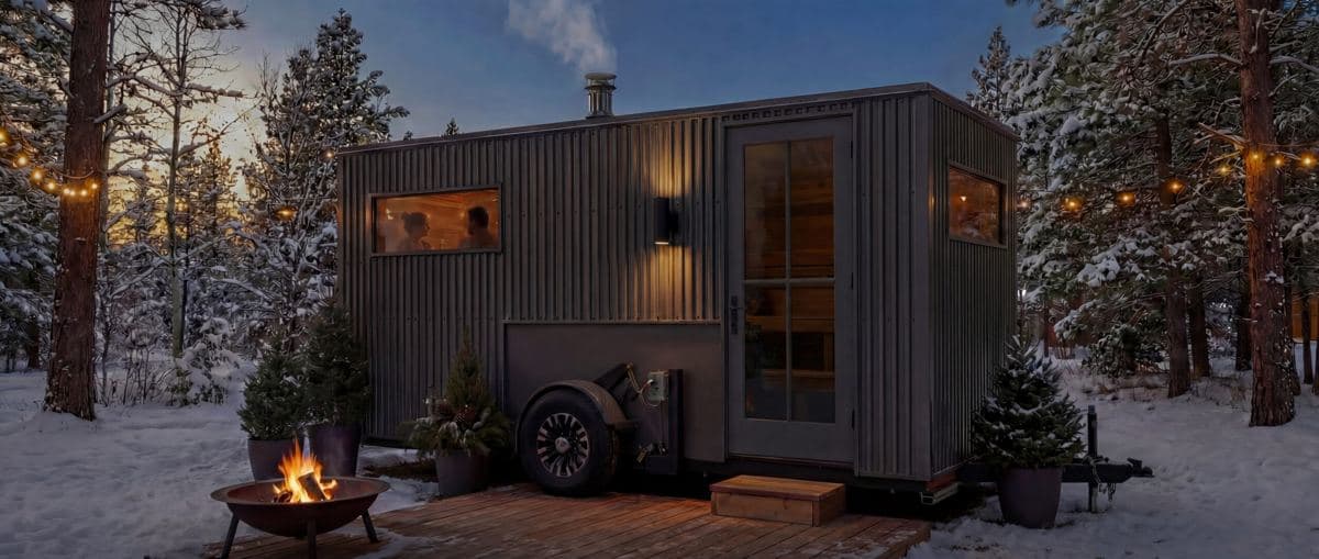 Sauna on the Lake Mobile Rental — studio branding, Eden Prairie, MN