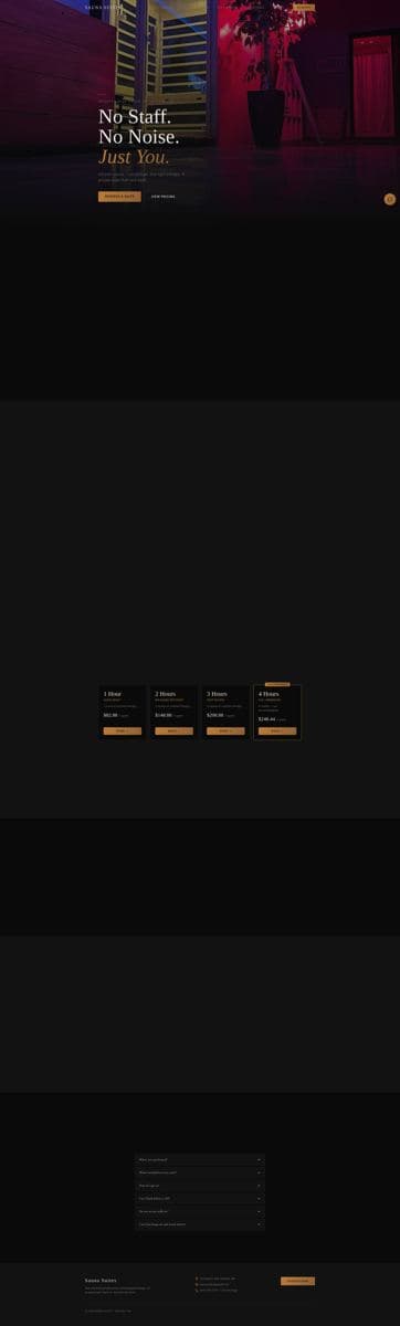 Sauna Suites — studio branding, Chelsea, MA