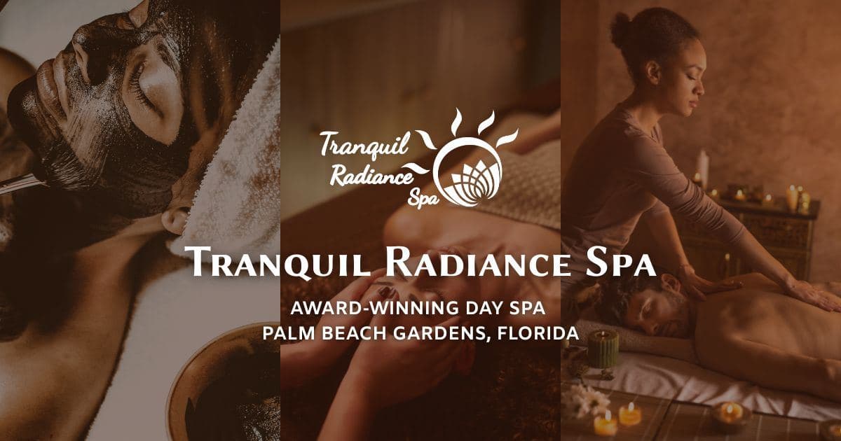 Tranquil Radiance Spa — studio branding, Palm Beach Gardens, FL