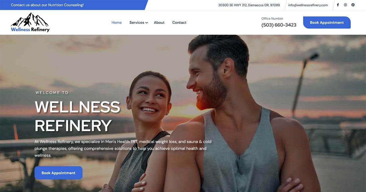 Wellness Refinery — studio branding, Damascus, OR